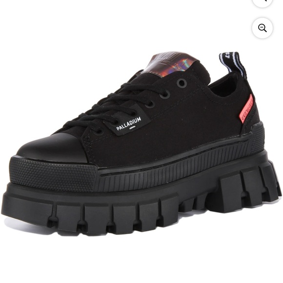 Palladium Womens Revolt Lo Tx Platform Sneakers Size 8.5 Color Black/Black - Picture 5 of 9